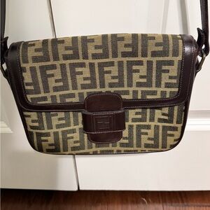 Fendi Zucca Vintage Crossbody Bag